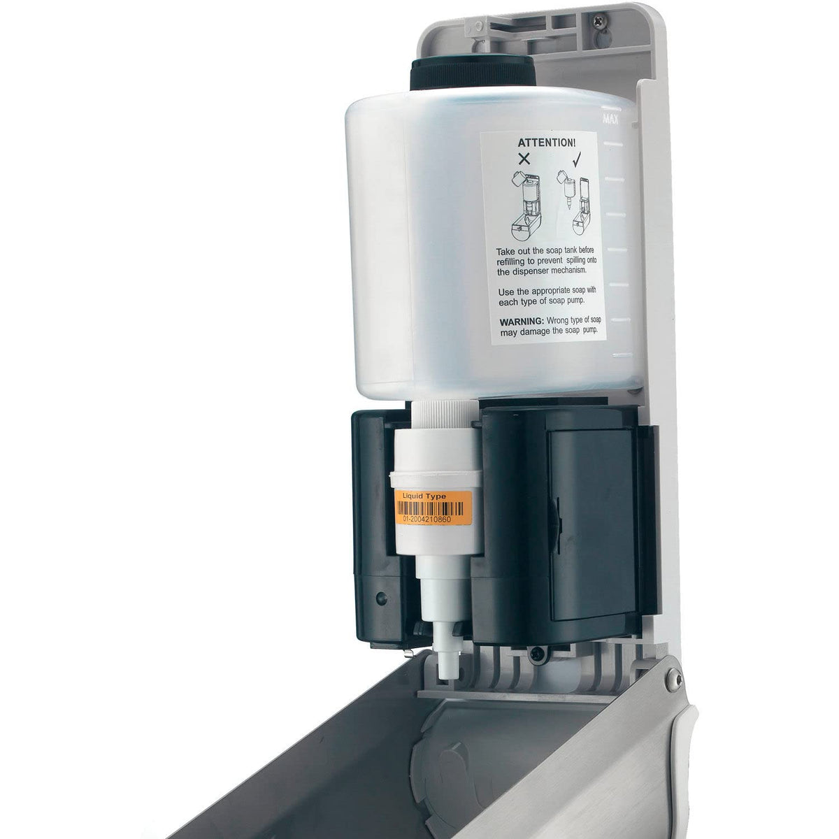 Automatic Liquid Hand Sanitizer/Soap Dispenser by Global Industrial – Stainless Steel, Silver, Model HK-MSD11