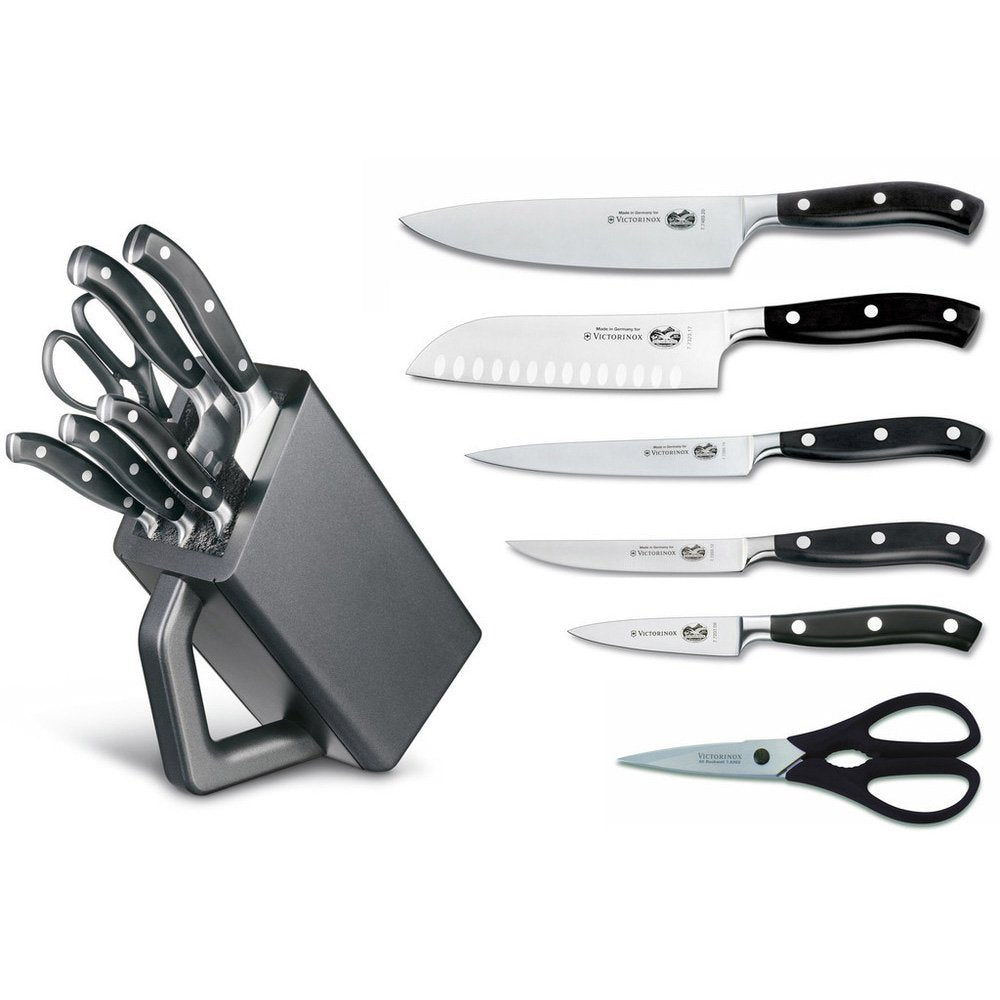 Grand Maître Knife Block by Victorinox – ys/m, Nylon, Black/Brown, Model 7.7243.6