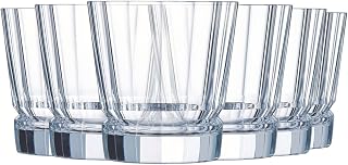 Cristal D'Arques Paris Macassar Glasses Low Shape 32cl Set of 6 Krysta Crystal Glass for Water, Juices and Other Softs Shine, Transparency and High Resistance