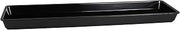 Elite Global Solutions M3082-B Rectangular Beaded Edge Tray, 30" x 8" x 2" h., Melamine, Black (Pack of 3)