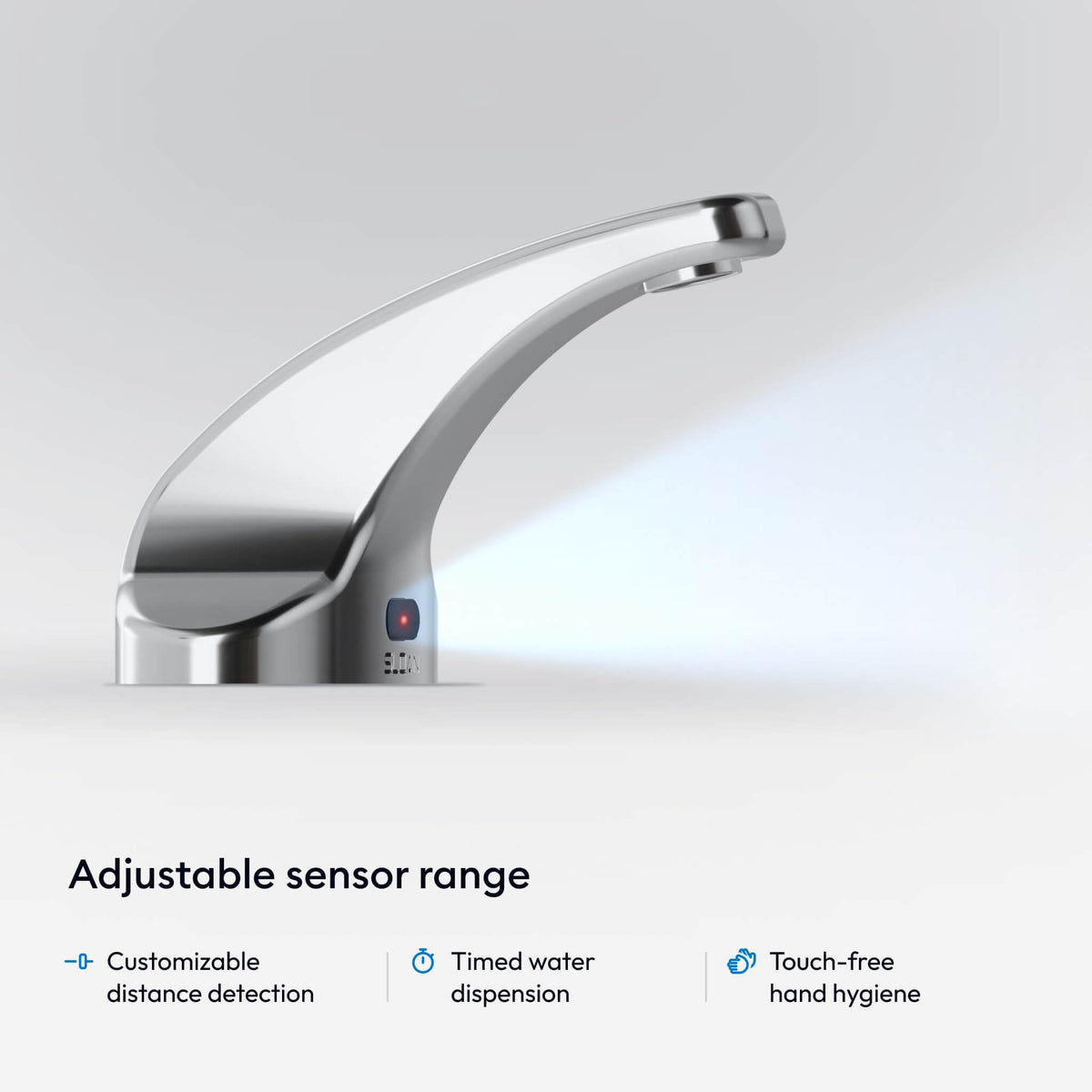 SF-2350 Sensor Faucet by Sloan – 8.625 x 5.375 x 11.00 inches, Brass, Polished Chrome, Model 3362119