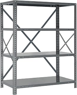 QUANTUM STORAGE SYSTEMS 2475-000 Shelving Unit, 24" D x 36" L x 75" H, Carbon Steel, Galvanized