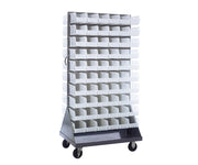 QUANTUM STORAGE SYSTEMS Clear / 10-7/8" x 5-1/2" x 5" (Bin Size) / 1 Open Storage Bins