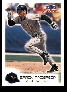 Baseball Trading Card MLB 2000 Fleer Focus #184 Brady Anderson NM Near Mint Orioles