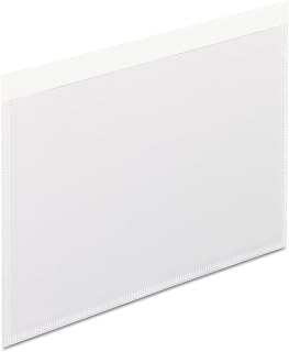 Pendaflex Self-Adhesive Vinyl Pockets, 4 x 6, Clear Front/White Backing, 100/box