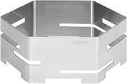 Rosseto SM116 14-Inch Brushed Stainless Steel Hexagon Buffet Riser, Small