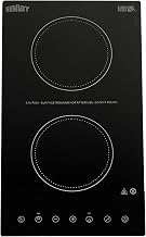 Summit 12" 2 Burner Electric Cooktop. 115 Volt Radiant Cooktop, ADA Compliant, Black - CR2B15T1B
