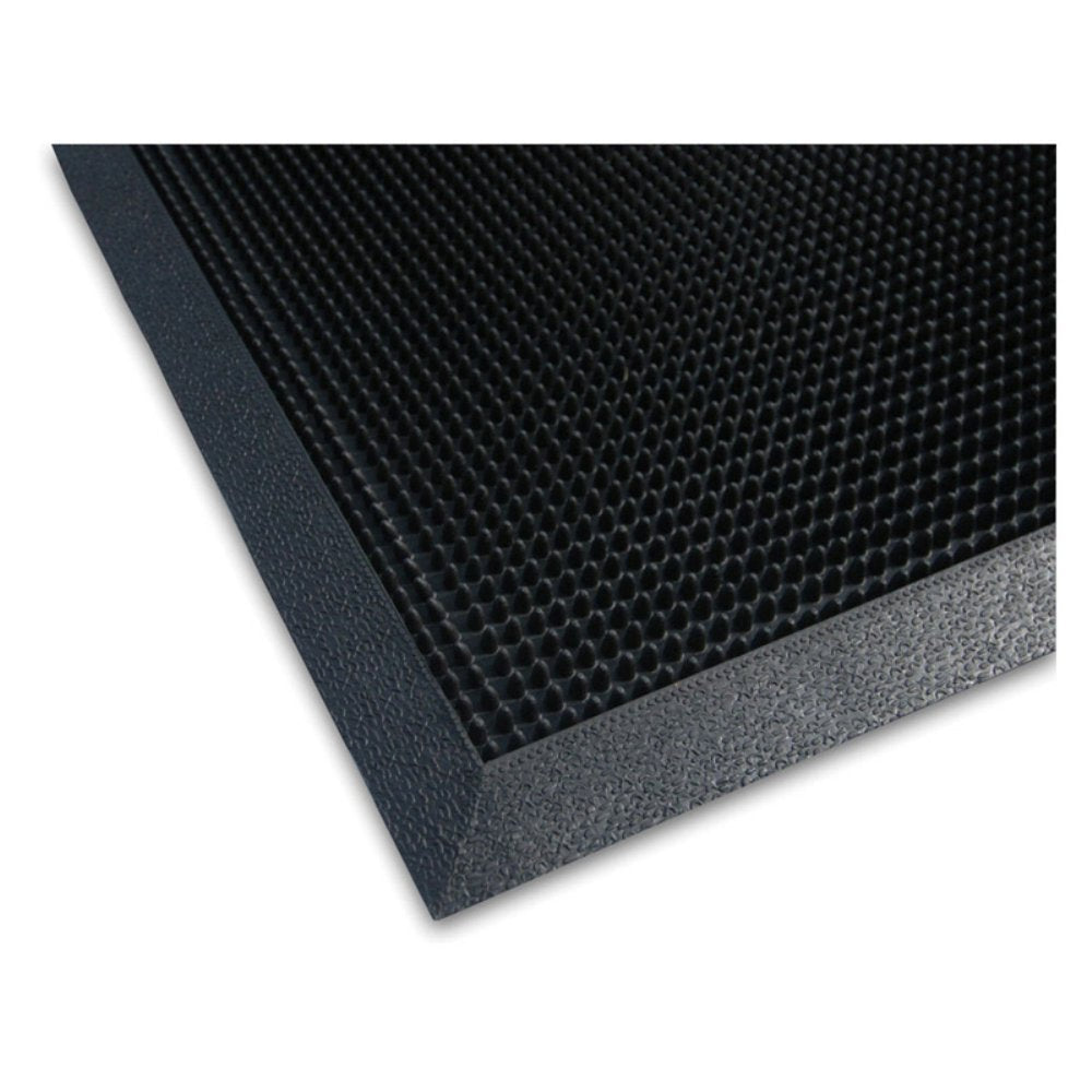 Heavy-Duty Scrubber Entrance Mat by Apache Mills – 38.75"L x 32"W x 8"H, Rubber, Black, Model 39-372-0900-03200039