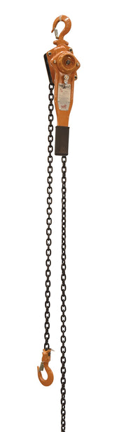 Steel Economy Lever Hoist 20 Ft. Chain Length 1500 Lb. Capacity Orange by Vestil – One Size, steel, Orange, Model ELH-15-20