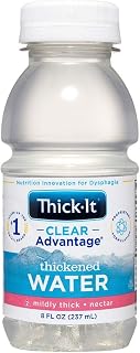 Thick-It Clear Advantage Mildly Thick/Nectar Water Drink, 8 oz, 1 Pack | Ready-to-drink clear thickened water for dysphagia; mildly thick; nectar consistency; no mixing required; flavorless
