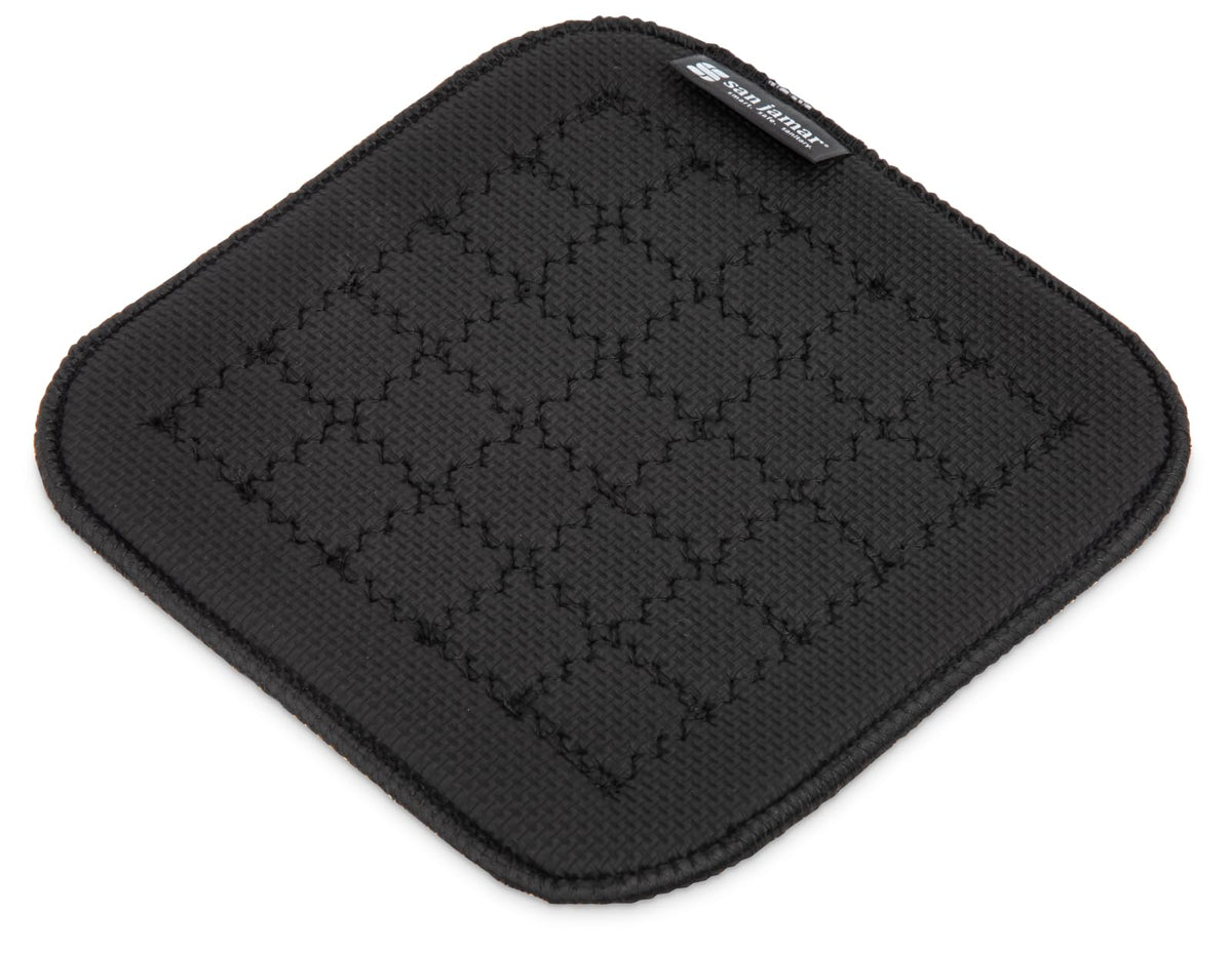 Hot Pad by Carlisle FoodService Products – 7" x 7", Neoprene, Black, Model UHP77BK