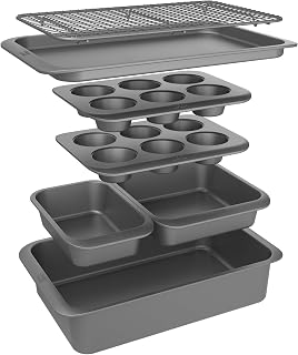 Chicago Metallic 7-Piece Nonstick Bakeware Nesting Set