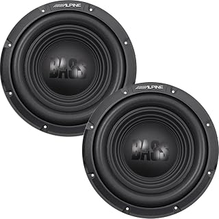 Alpine W12S4 12-inch Single 4 Ohm Subwoofer Bundle | 2 matched 12 inch bass drivers for sealed or ported boxes, smooth deep low-end, dependable daily performance, easy wiring