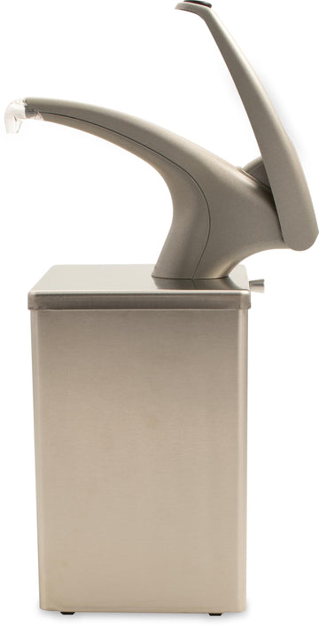 Stainless Steel Frontline Countertop Box System with Condiment Pump by San Jamar – 0.0 ounces, Stainless Steel, Stainless, Model P4800
