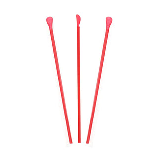 RJSS10 Jumbo Spoon Straw, 10.25, Plastic, Red, 300/pack, 18 Packs/carton