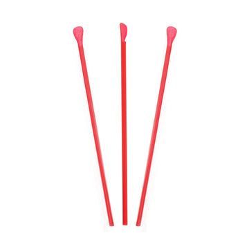 RJSS10 Jumbo Spoon Straw, 10.25, Plastic, Red, 300/pack, 18 Packs/carton