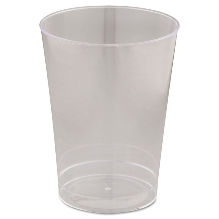 WNA Comet 10oz Clear Plastic Cups, Bulk Pack of 500 Tall Glasses, Smooth Wall Tumbler, Disposable Cocktail Glass, Shatter Resistant Polystyrene, Made in the USA