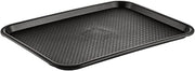 CAC Poly Fast Food/Cafeteria Serve Tray Black 16x12