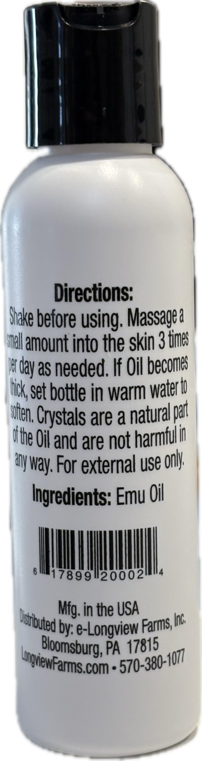 ® Emu Oil for Hair and Body - 100% Pure & Refined Emu Oil for Skin & Hair Care | Premium Quality Hydration & Nourishment | 4 Fl. Oz by Longview Farms – 4 Fl Oz (Pack of 1)