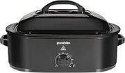 Proctor Silex 18 Quart Electric Roaster Oven with Self-Basting Lid | Up To 24 LBS | 125 to 450° F Variable Temperature Control Electric Roaster Pan With Lid | Removable Pan | Black | 32211