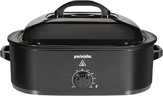 Proctor Silex 18 Quart Electric Roaster Oven with Self-Basting Lid | Up To 24 LBS | 125 to 450° F Variable Temperature Control Electric Roaster Pan With Lid | Removable Pan | Black | 32211