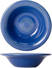 Tuxton Concentrix Cornflower Solid Color 11-Ounce Stackable Cereal Bowl, Case of 24, Blue; Scratch Resistant; Chip Resistant; Lead & Cadmium Free; Dishwasher, Microwave, Oven Safe