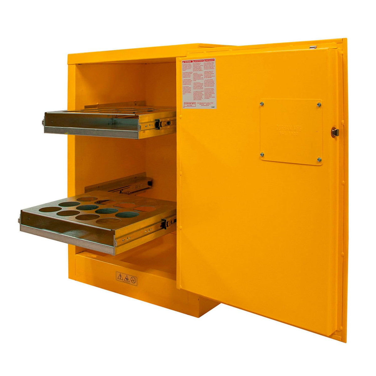 Flammable storage by Durham – 12, Alloy Steel, Yellow, Model 1012MA-50