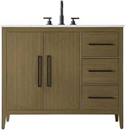 Elegant Kitchen and Bath 42" Single Bathroom Vanity in Chestnut Brown