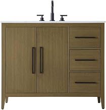 Elegant Kitchen and Bath 42" Single Bathroom Vanity in Chestnut Brown