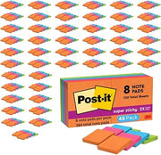 Post-it Super Sticky Notes, 1.875 x 1.875 in, 48-Pack