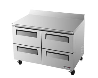 12 cu. ft. Super Deluxe Series Worktop Refrigerator with Efficient Refrigeration System Hot Gas Condensate System Stainless Steel Drawers and High Density PU Insulation: Stainless