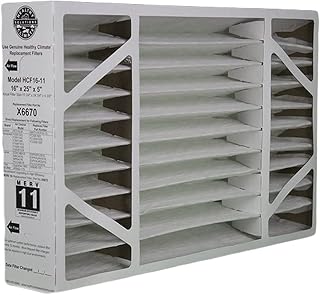 Lennox X6670 MERV 11 Box Replacement Filter also for Honeywell, 16" H x 25" L x 5" W (1 Pack / 1 Filter)