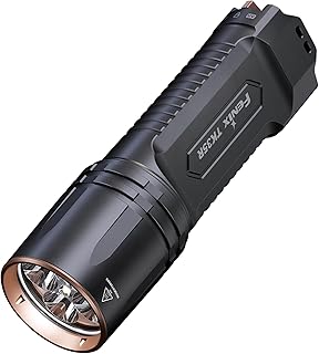 Fenix TK35R Rechargeable Outdoor Security Flashlight 5800 Lumens 610m Max 105 Hours FlexiSensa Limit Switch 2 Level UV Lighting Slide Port Cover IP68