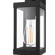 Peter One Light Outdoor Wall Sconce Black by Lighting Design – Iron, Black, Model OD413W11BK