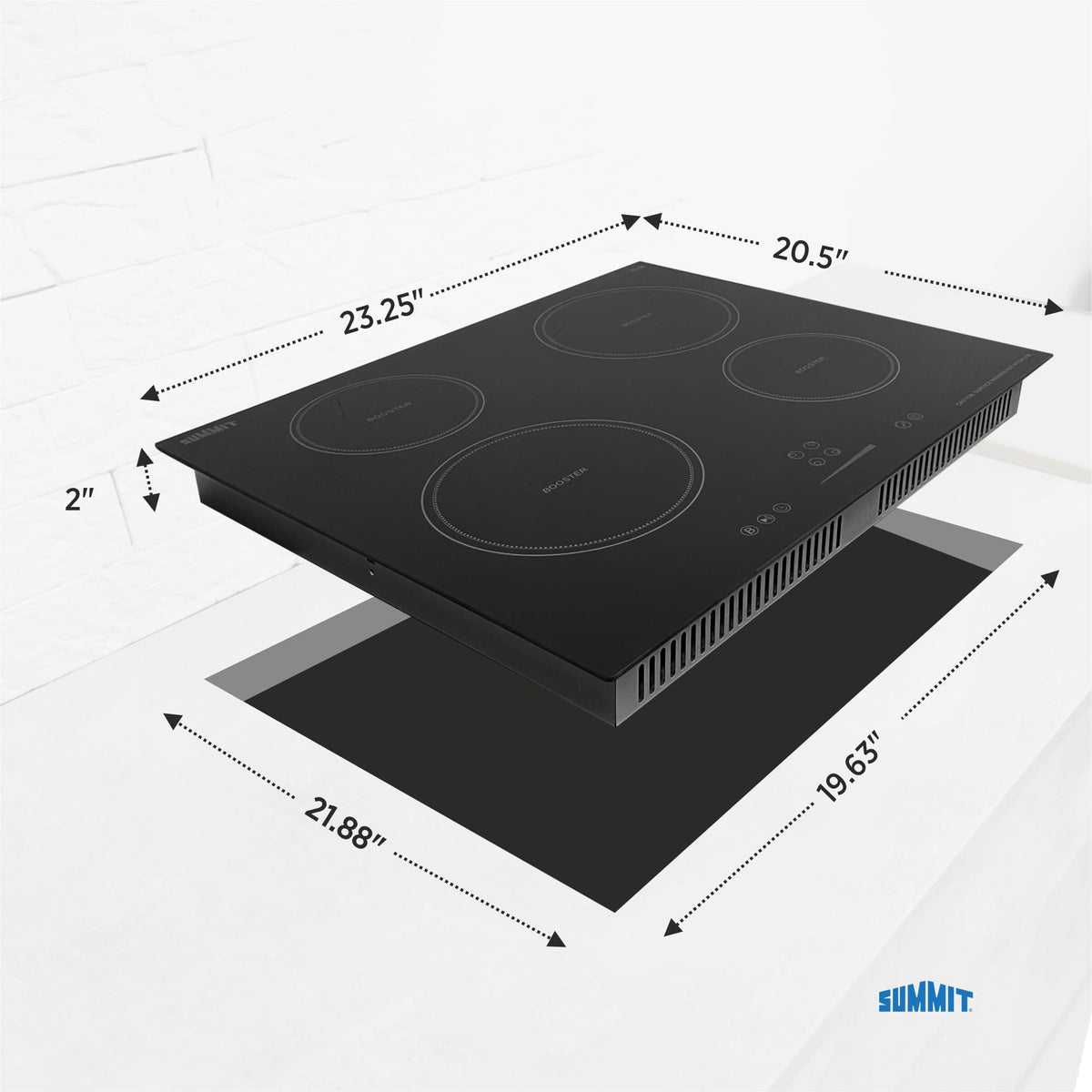 Summit Appliance Black / 24 Inch / 1 Countertop Burners