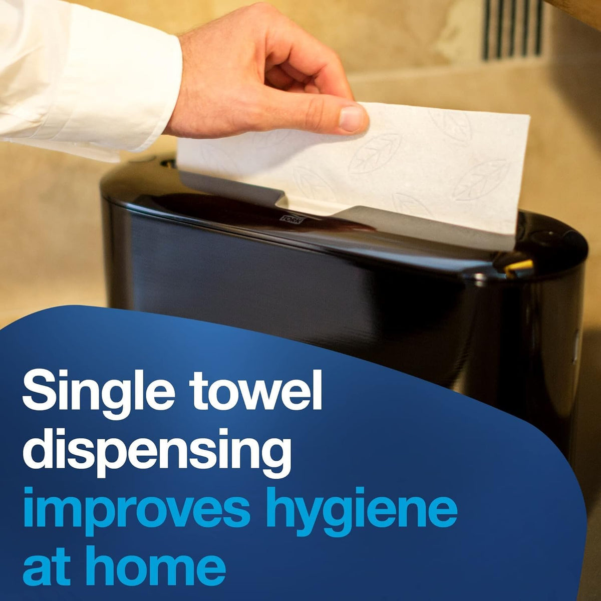 Xpress Paper Towel Dispenser Black H by Tork – H2/H23, Plastic, Black, Model 302028