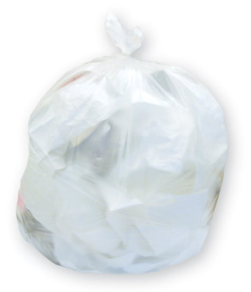 HDPE Waste Can Liner by Heritage – 1 Count (Pack of 250), 45.0 gallons, High-Density Polyethylene (HDPE), Natural, Pack of 250