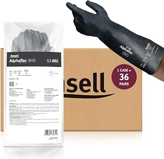 Ansell AlphaTec 53-002 Anti-Static Neoprene Chemical Resistant Protection Work Gloves