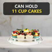 Tmrioplep Pie Carrier with Lid and Handle, 12 Inch, 2 Pack, Grey