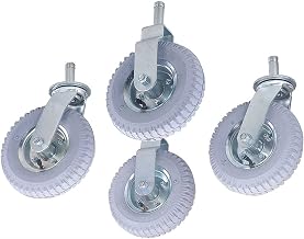 Nexel Stem Casters, 8" x 2.80" Full Pneumatic, 1000 Lb. Capacity, 4/Pk