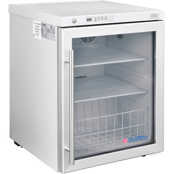 Undercounter Laboratory Refrigerator by Global Industrial – 22.81"L x 19.5"W x 26"H, 2.4 cubic_feet, White, Model 2453700