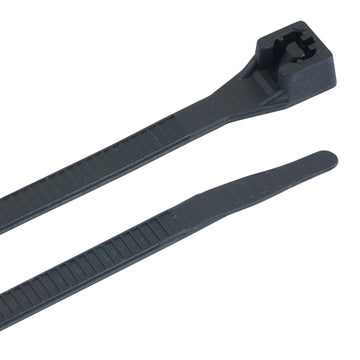 nVent 8 in. Cable Tie by Gardner Bender – 100 Pack, Nylon, Uv Black, Model 46-308UVB