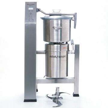2-Speed Vertical Cutter Mixer Food Processor with 31-Quart Stainless Tilt Cutter Bowl by Robot Coupe – Stainless, Grey, Model R30T