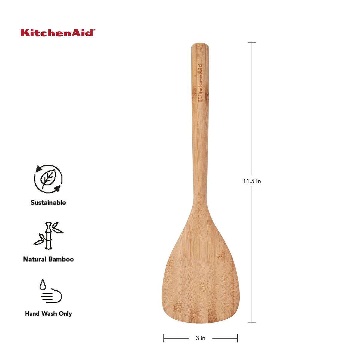 KitchenAid One size / Short Turner / Wood Spatulas