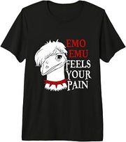 Emo Boy Emo Girl Emu Bird Emocore Punk Aesthetic Goth Premium Tri-Blend T-Shirt