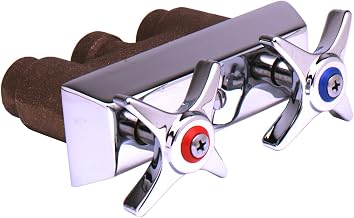 T&S Brass B-0512 Concealed Mixing Faucet, Wall Mount, 3/8-Inch Npt Inlets and Outlets, 4-Arm Handles
