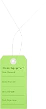 Elkay Plastics Clean Equipment Tag