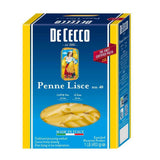 Pasta Dececco Enriched Macaroni Penne Lisce by De Cecco – 1 Pound (Pack of 12), Pack of 12