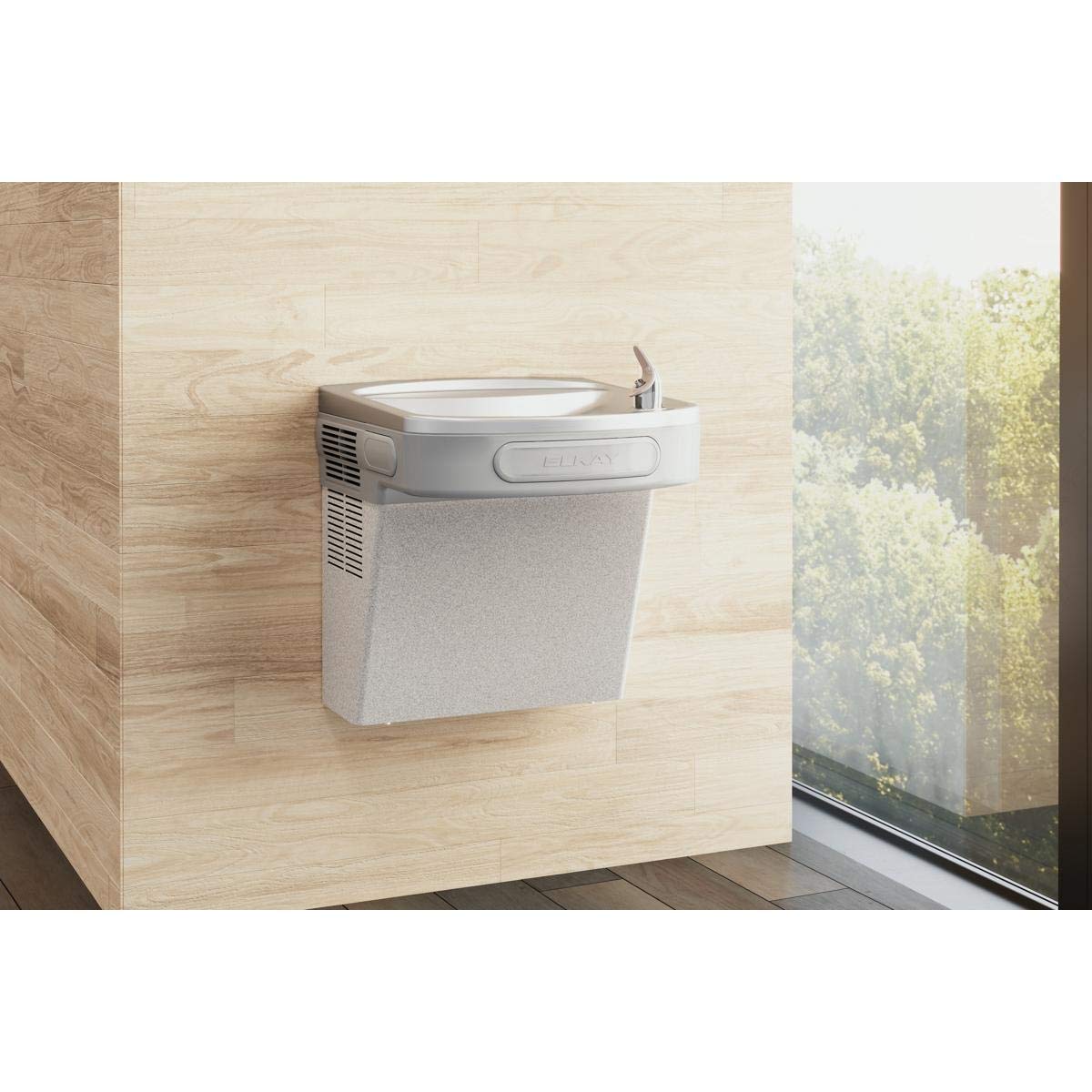 Cooler Wall Mount ADA Non-Filtered by Elkay – 8 gallons, Vinyl, Light Gray Granite, Model EZS8LF