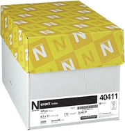 Neenah Exact Index Cardstock, 8.5" x 11", 110 lb/199 gsm, White, 94 Brightness, 2000 Sheets (40411)